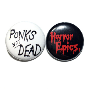 25mm 缶バッジ EXPLOITED エクスプロイテッド Punks Not Dead Horror Epic 80's UK Hardcore