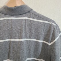 ☆American eagle/アメリカンイーグル/メンズ/Mサイズ/半袖シャツ/トップス/ストライプ/グレー/classic fit_画像4