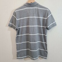 ☆American eagle/アメリカンイーグル/メンズ/Mサイズ/半袖シャツ/トップス/ストライプ/グレー/classic fit_画像2