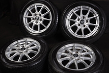 ★バリ山 185/65R15 国産YOKOHAMA 2020年製 ラジアル アルミ付4本セット オーリスフリードハイブリッドカペラブルーバードシルフィ等_画像1