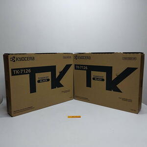 A-15.【新品】京セラ　KYOCERA　トナーキット　TK-7126　K　ブラック　1色2箱セット　純正