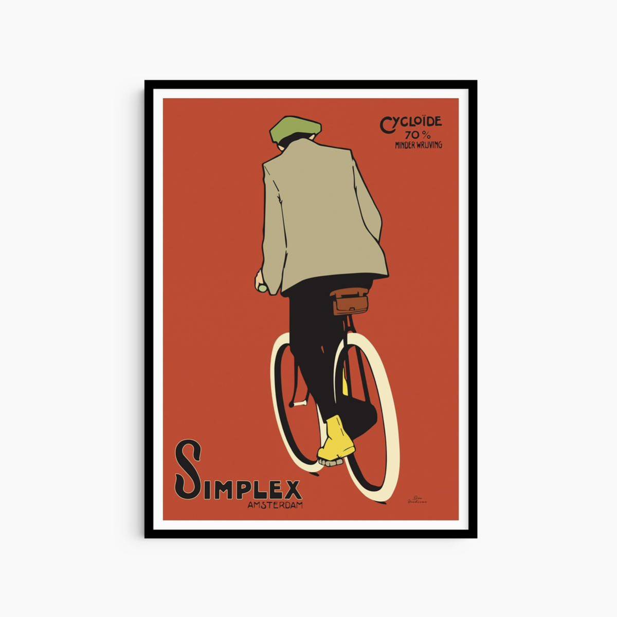 Affiche d'art moderne du milieu du siècle, art contemporain moderne, portrait, vélo, chambre d'enfant, illustration intérieure, peinture à l'étranger, affiche d'art A4, imprimé, affiche, autres