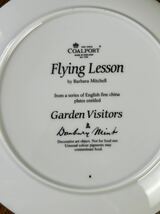 イギリス　英国　コールポート　Coalport「Flying Lesson」by Barbara Mitchell 雀　すずめ　絵皿　飾り皿　プレート_画像10