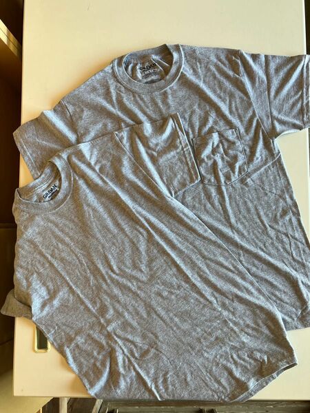 Tシャツ2枚+ロンT 1枚の3枚セット　ギルダン　半袖Tシャツ ポケ付きとポケ無し ロンTE白　3枚セット　トップス