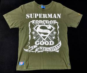 BABY DOLL SUPERMAN Ｌ Tシャツ THE MAN OF STEEL FORCE OF S GOD ベビードール DCコミックス スーパーマン