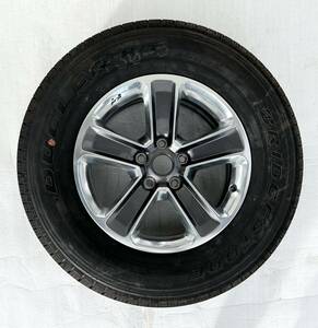 ＊良品 送料込＊クライスラー ジープ JL ラングラー 純正 タイヤ ホイール 18インチｘ7.5J 127 +44.45 255/70R18 19年製 スペア JK 1323