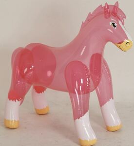  horse pink gloss equipped float air vinyl manner boat swim ring rare new product new goods unopened not yet sale in Japan Inflatable World made 