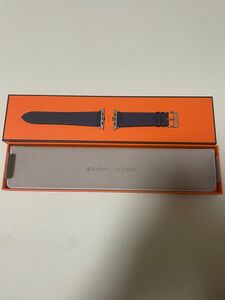 新品未使用 Apple Watch HERMES アップルウォッチ エルメス レザーベルト ネイビー 紺 NAVY 