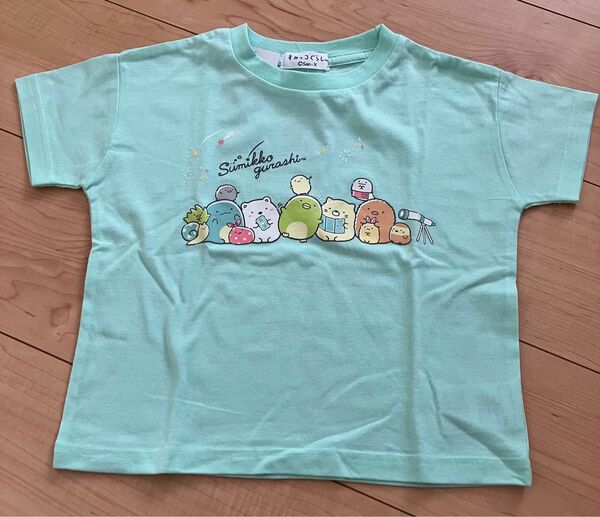 すみっこぐらしTシャツ100ブルー