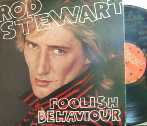 ３枚で送料無料【米Warner Bros】Rod Stewart/Foolish Behaviour