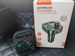 FMトランスミッターBluetooth5.3車載FM FMトランスミッター カーオーディオ シガーソケット