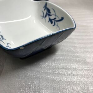 和食器 角皿 小皿 小鉢 絵 陶器 陶芸 5客セット 長期保管品 ※1枚欠けありの画像6