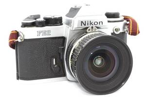 ★実用品★ニコン NIKON FE2 ボディ シルバー+ Ai-S NIKKOR 20mm F2.8　L3012#1173