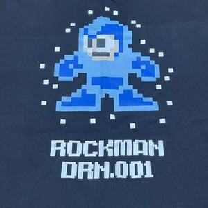 ROCKMAN DRN.001 ロックマン Tシャツ メンズ Lサイズ USED 難あり しまむら CAPCOM