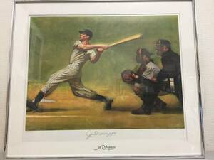 Joe DiMaggio　ジョー・ディマジオ　シルクスクリーン　直筆サイン入り　額　ニューヨークヤンキース　189/1500