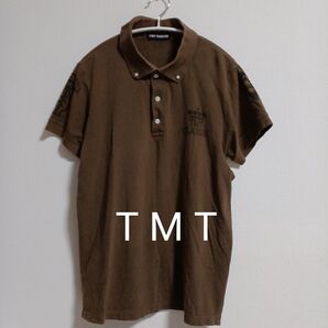 【即日発送】T M T ロゴプリント 半袖 ゴルフウェアポロシャツ