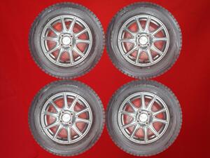 スタッドレス 5Wスポークタイプ1P+ブリヂストンブリザックVRX 185/65R14 9.5/8.5分山★スパシオモビリオに！stwt14