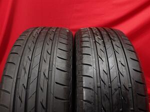 中古タイヤ 225/55R18 98V 2本セット ブリヂストン ネクストリー BRIDGESTONE NEXTRY 8.5分山★n18 デリカD:5 フォレスター エルグランド