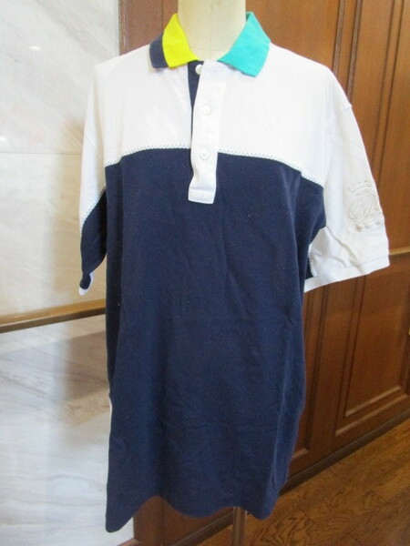 adabat メンズ半袖ポロシャツ　バイカラー　4（XL）サイズ 