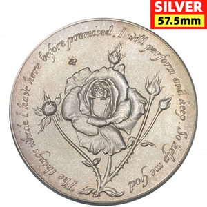 1977 イギリス シルバージュビリー エリザベス 即位25周年 スピンク 公式 ローズ 大型 シルバー 銀 メダル ビンテージ 英国 ロイヤルミント