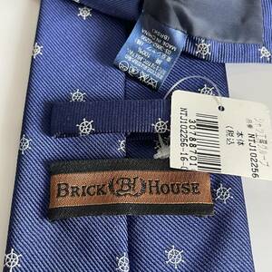 BRICK HOUSE by TOKYO SHIRT（ブリックハウス） 青舵ネクタイ 新品　未使用　タグ付き