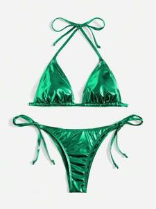 b radio-controller Lien bikini satin green Thai side XS cleaning settled 