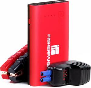 FISHERFANS FF1 車 バイク ジャンプスターター 大容量12800mAh 12V ピーク電流1000A. QDSP 最大7.2Ｌガソリン車・5.5ディーゼル車対応