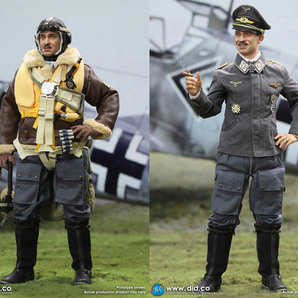 D80165 アドルフ・ガーランド 1/6スケールフィギュア DID WW2 German Luftwaffe Ace Pilot - Adolf Galland 第二次大戦 ドイツ空軍の画像2