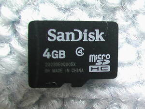 7385◆SanDisk microSDカード 4GB