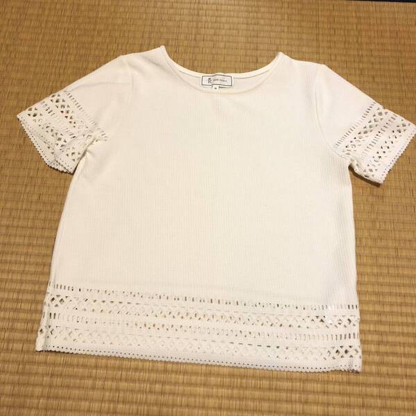 ロペピクニック 白 ホワイト Tシャツ トップス カットソー 半袖Tシャツ M