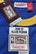 【未使用品】 NBA アレン・アイバーソン NUGGETS IVERSON #3 ★デンバー・ナゲッツ ユニフォーム ゲームシャツ ジャージ XL　刺繍　美品_画像8