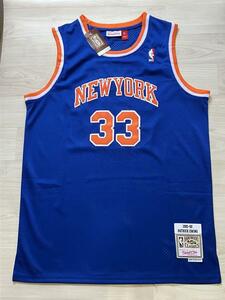 Неиспользованный NBA Knicks Patrick Ewing # 33 ★ New York Nix Uniform Game Frush Jordan Kobe Embroidery