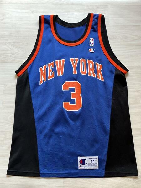 ★希少 NBA STARKS #3 ジョン・スタークス KNICKS ニューヨーク・ニックス Champion チャンピオン ヴィンテージ ユニフォーム シャツ