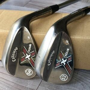 ☆☆ 送料無料 ☆☆ Callaway キャロウェイ X TOUR WEDGE エックスツアーウェッジ 52° 56° シャフト Dynamic GOLD S300 2本セット