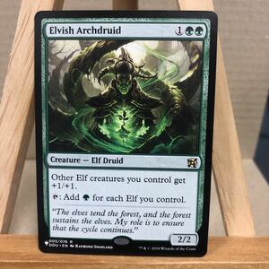 MTG 《エルフの大ドルイド/Elvish Archdruid》[PWシンボル付き再版] 緑R 英語版 Mystery Booster & ザ・リスト