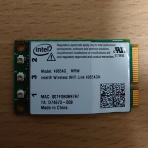 Intel 無線LANカード　4965AG_MRW