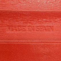 LOEWEロエベ Wホック長財布 レザー 赤 スペイン製 ヴィンテージ 良品 正規品_画像8