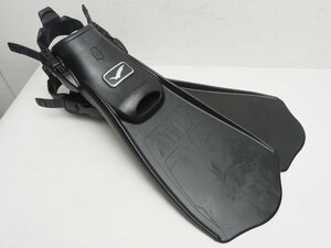  unused outlet GULL Mu Cypha - Raver fins black size :L(26.5-28cm) scuba diving supplies [54763]