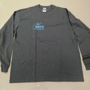 C08 バンドTシャツ　ジェフベック　who eles world tour 99 JEFF BECK グレー　長袖　ロンT　ヴィンテージ