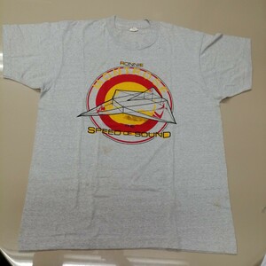 C05 バンドTシャツ　ロニーモントローズ　the speed of sound RONNIE MONTROSE 杢グレー　ヴィンテージ　シングルステッチ　