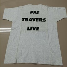 C08 バンドTシャツ　パットトラバース　杢グレー　PAT TRAVERS Live ヴィンテージ　シングルステッチ_画像5