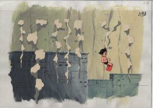 Art hand Auction Astro Boy Dessiné à la Main Fond Peinture Cel Painting 4 # Illustration Originale Antique, Dessin de cellule, ta ligne, Astro Boy