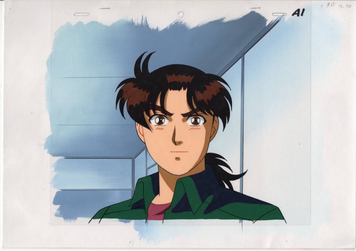 Kindaichi Case Files Fond dessiné à la main Cel 4 pièces Ensemble 5♯ Illustration originale antique, Animation sur celluloïd, Rang K, Les dossiers Kindaichi