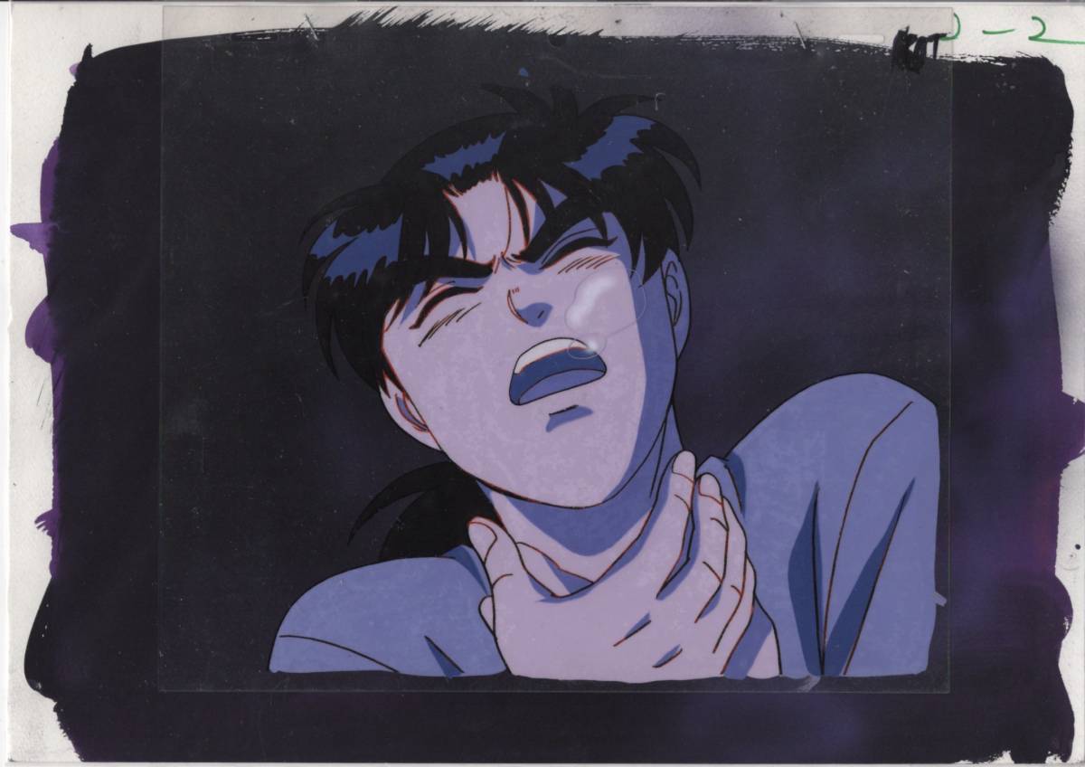 Kindaichi Case Files Fond dessiné à la main Cel 4 # Illustration originale Antique, Animation sur celluloïd, Rang K, Les dossiers Kindaichi