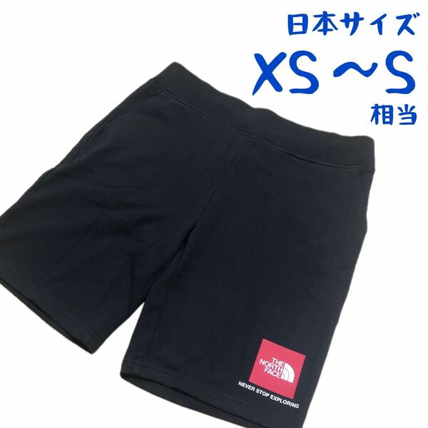 【海外限定】ノースフェイス　ハーフパンツ　ブラック　日本XS〜S相当　J463