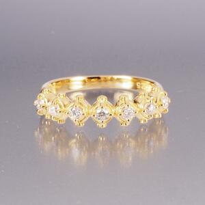 AHKAH Ahkah diamond memorial ring K18 0.25ct 11 number 