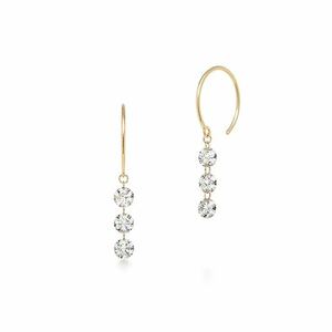 ahkah Ahkah be Apia snood earrings american earrings chain earrings diamond K18