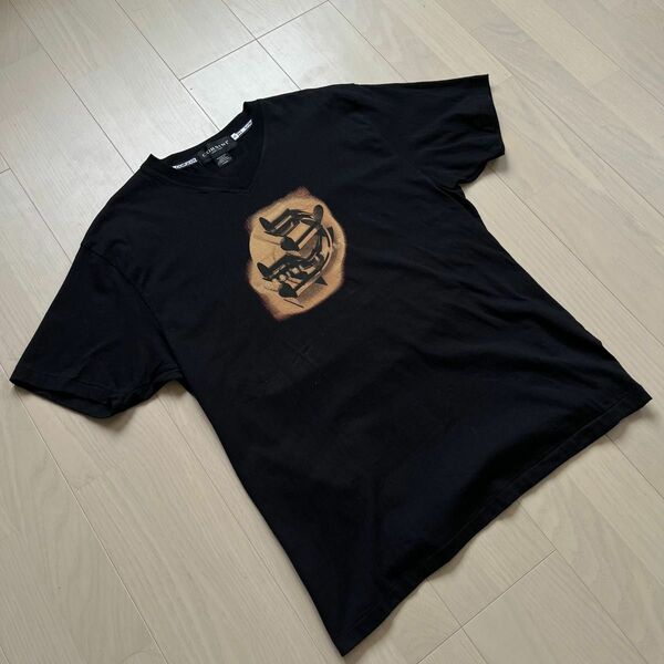 CORSINI コルシーニ　日本製　立体ロゴ　ワンポイント　プリントロゴ　半袖Tシャツ　ブラック　XLサイズ 送料無料