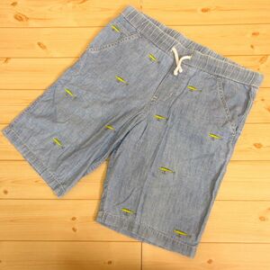 *POLO RALPH LAUREN Polo Ralph Lauren * car n blur - half / short pants shorts total pattern embroidery lure pattern * Kids light blue L*P2443