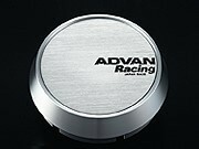 【メーカー在庫限り・生産終了品】ADVAN Racing センターキャップ MIDDLE シルバーアルマイト 直径:73ミリ 4個セット